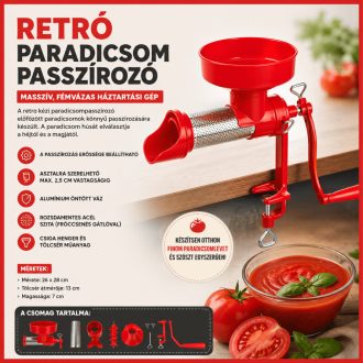 Minőségi retró paradicsomdaráló és passzírozó