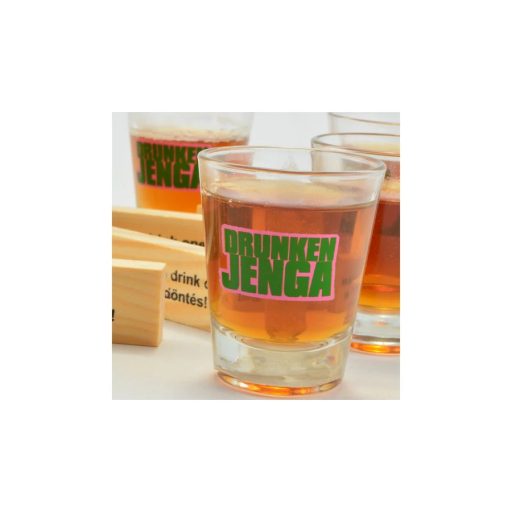 Részeg fa Jenga ivós játék