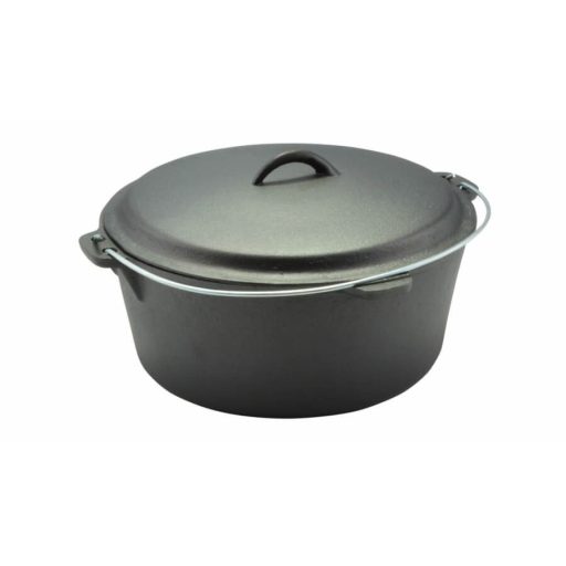 Öntöttvas Holland Bogrács-Lábas (Dutch Oven) Fedővel – 6 Liter, 30×10 cm