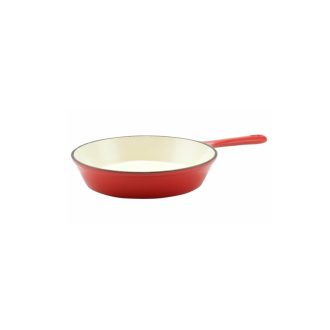 Zománcozott öntöttvas serpenyő 24cm piros