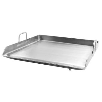 Rozsdamentes plancha / tepsi / rostlap, 50 × 50 × 5 cm