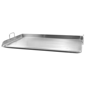 Rozsdamentes plancha / tepsi / rostlap, 80 × 44 × 5 cm