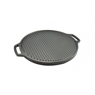Öntöttvas kerek grill lap 2oldalas 44,5cm