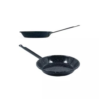 Paella nyeles serpenyő zománcozott 24cm