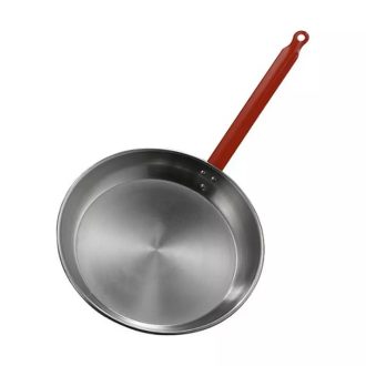 Paella polírozott acél nyeles serpenyő 28cm