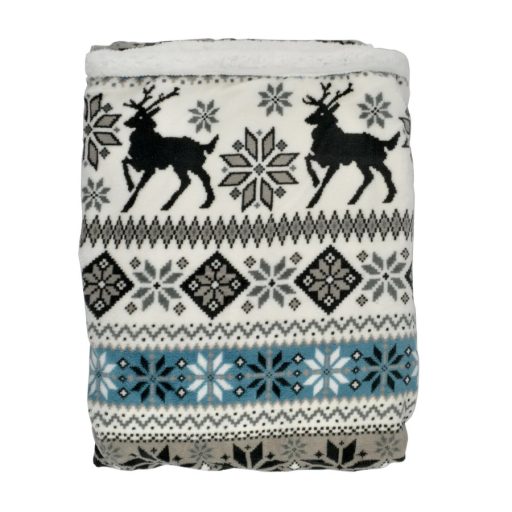 Sherpa Takaró Karácsonyi mintás 150*200 cm