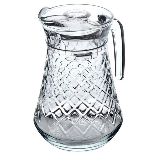 Üveg kancsó tetővel 1,4 liter