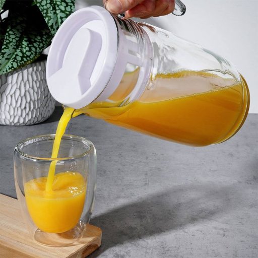 Üvegkancsó fedéllel 2 liter