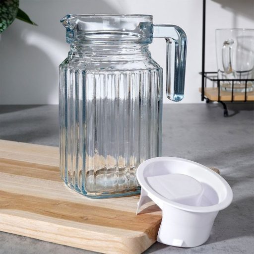 Üveg kancsó tetővel 650 ml