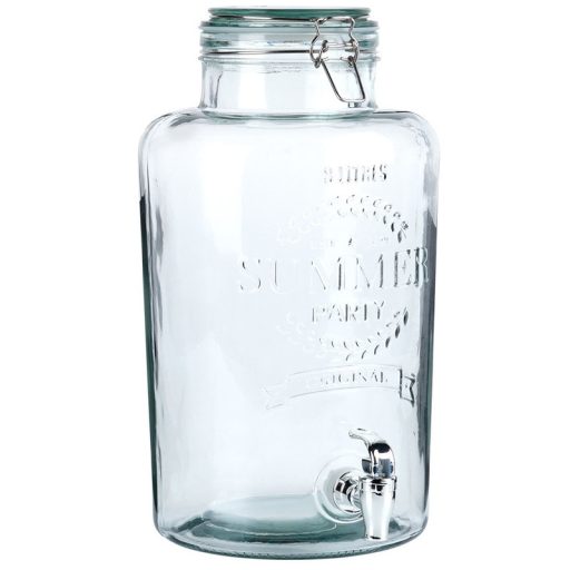 Csatos Üveg italadagoló csappal – 8 liter
