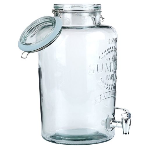 Csatos Üveg italadagoló csappal – 8 liter
