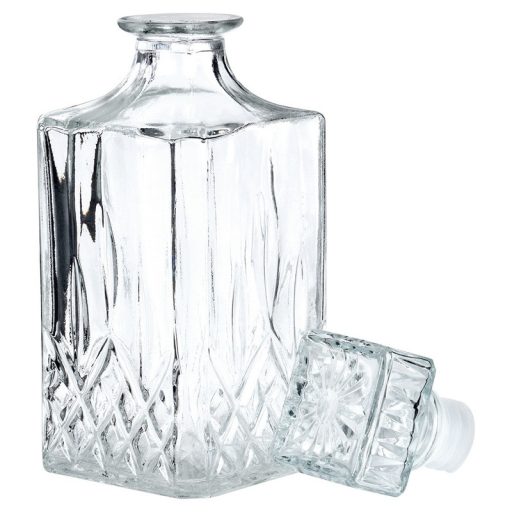 Whisky üveg kiöntő/kancsó parafa dugóval 900 ml