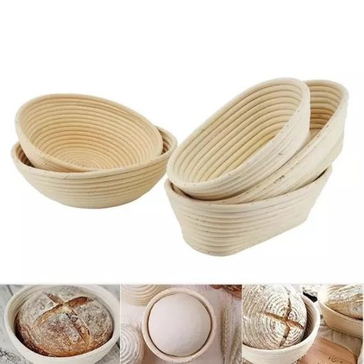 Ovális Rattan Szakajtó  Kenyér Kelesztőtál 28*14*7 cm