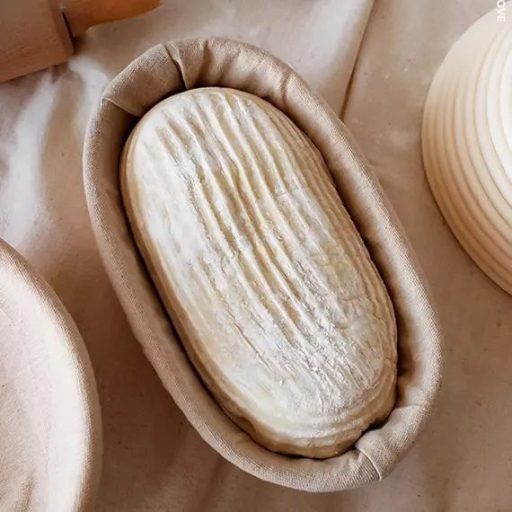 Ovális Rattan Szakajtó Kenyér Kelesztőtál 35×14×7 cm