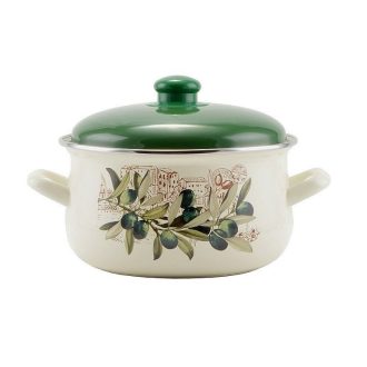 Zománcozott lábas fedővel 24 cm Oliva