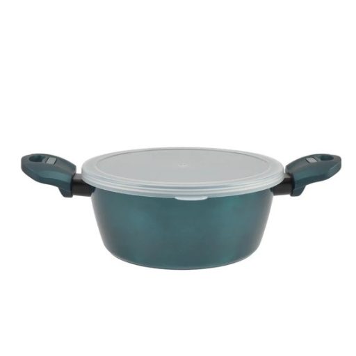 Tapadásmentes Alumínium Lábas Üvegfedővel  24 cm, 4 L Sea Line