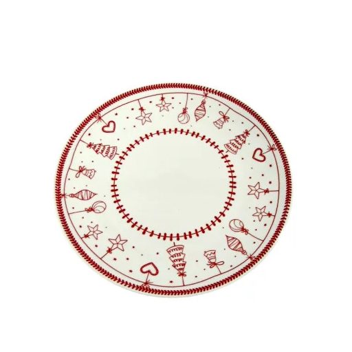 Tognana Magia Madison porcelán étkészlet – 18 db (piros dekor)