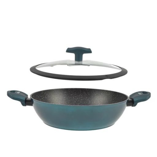 Tapadásmentes Alumínium indukciós Szeletsütő Üvegfedővel 28cm Sea Line