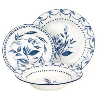   Tognana Olimpia „Blue Loira” porcelán étkészlet – 18 részes