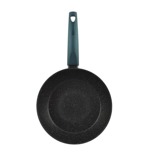 Tapadásmentes Alumínium indukciós Wok Üvegfedővel 24cm Sea Line