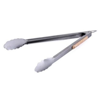 Húsfogó grillcsipesz fa betéttel 46cm
