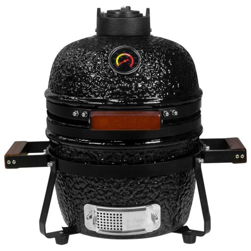 Kamado SE Premium Line Grillező 13"/32cm fényes fekete - készlet