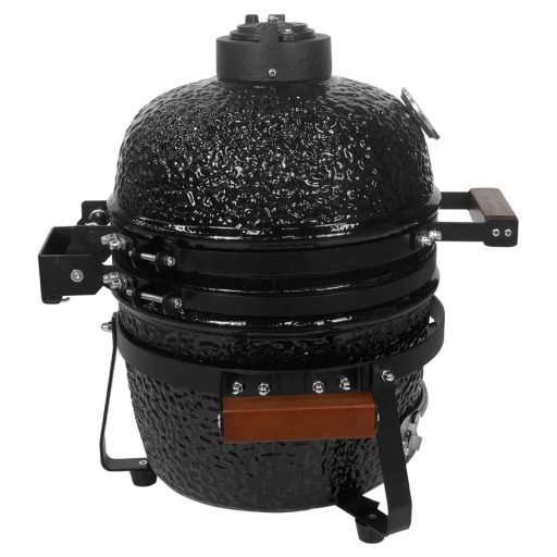 Kamado SE Premium Line Grillező 13"/32cm fényes fekete - készlet