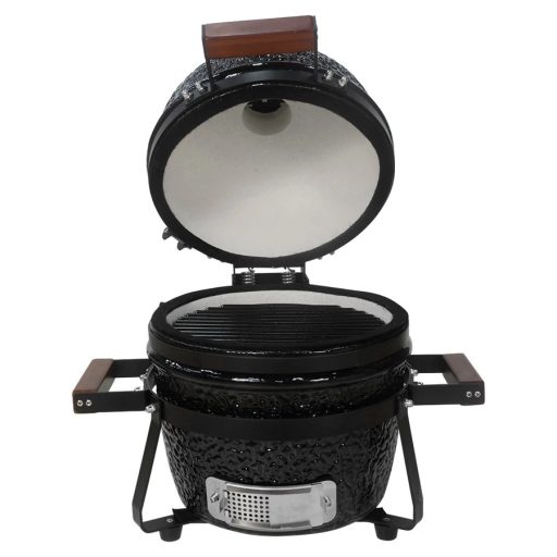 Kamado SE Premium Line Grillező 13"/32cm fényes fekete - készlet