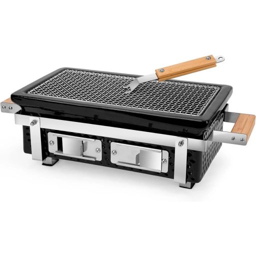 Hibachi Grillező 39*22 cm szögletes fekete