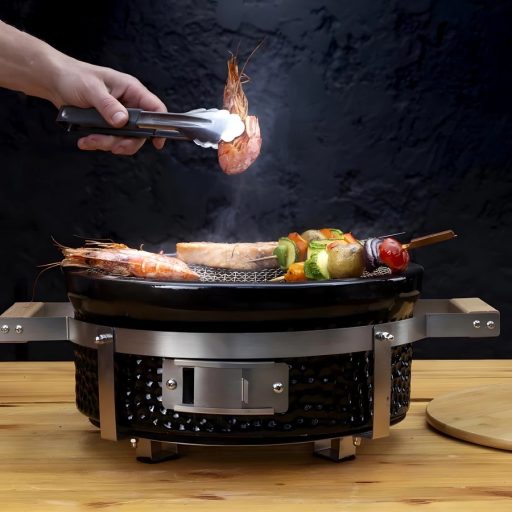 Hibachi Grillező 15"/34 cm kerek fekete