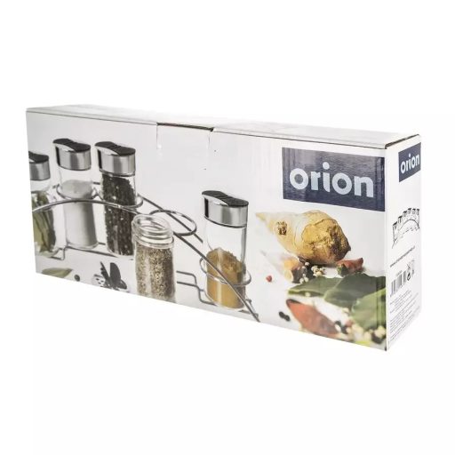 Orion Fűszertartó íves állvánnyal 6 db
