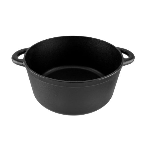 Öntöttvas Lábas 26 cm 5 liter Íves fülű