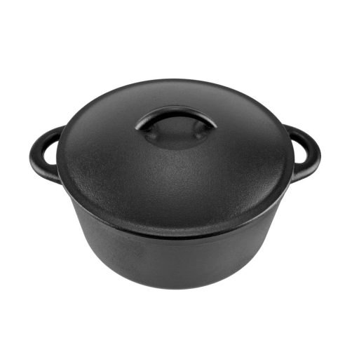 Öntöttvas Lábas 26 cm 5 liter Íves fülű