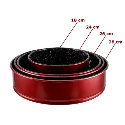 Metal Red Line csatos tortaforma 24 cm – tapadásmentes bevonattal