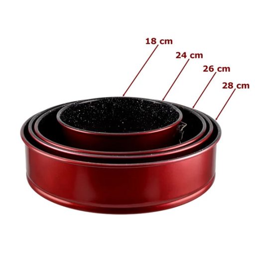 Metal Red Line csatos tortaforma 26 cm – tapadásmentes bevonattal