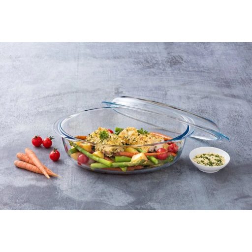 PYREX IRRESISTIBLE ovál kacsasütő üvegfedővel 5,8L
