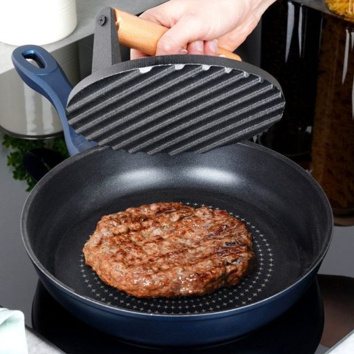 Öntöttvas hamburger prés CAST LINE 17,5 cm