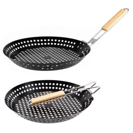 BBQ serpenyő, gesztenyesütő 31*3,5 cm