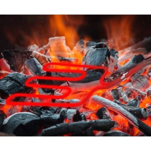 Elektromos, Rozsdamentes faszén begyújtó 800 W