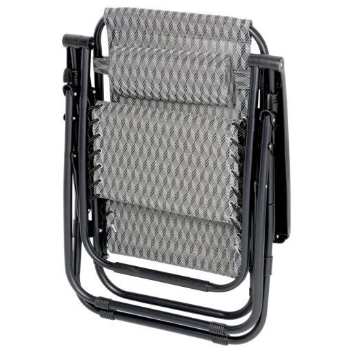 Összecsukható kerti napozóágy fotel, állítható, 140×66×85cm