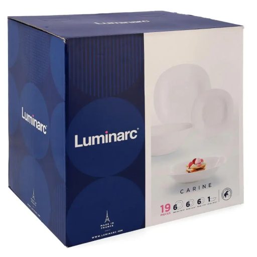 Luminarc Carine étkészlet 19db fehér