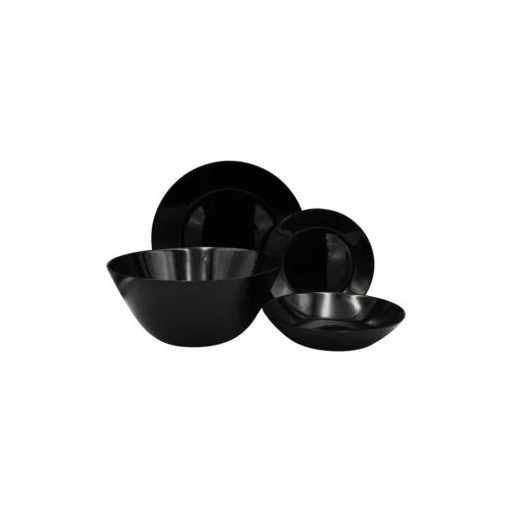 ZELIE BLACK étkészlet – 19 részes
