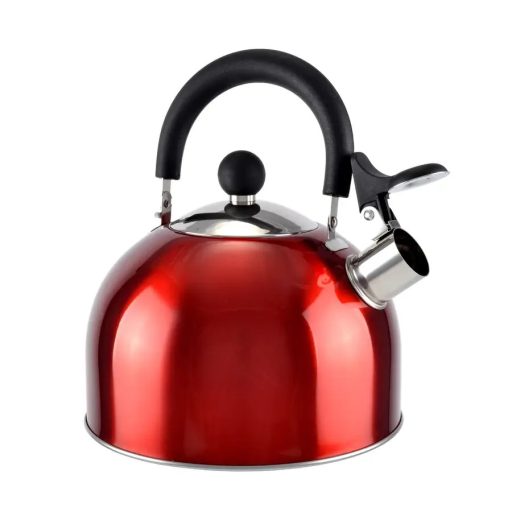Fém teáskanna – piros, 2,5 L, síppal
