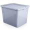 Tárolódoboz fedéllel – 30 l, világosszürke