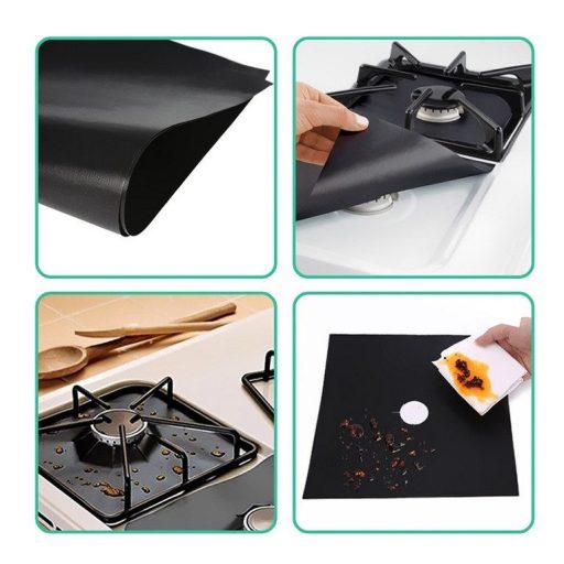 Védőfólia Tűzhelyhez – 10 db, 27×27 cm (Hőálló 260°C-ig)