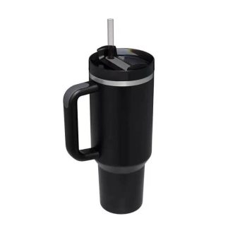   Rozsdamentes Duplafalú Thermo Pohár / Utazóbögre Szívószállal – 1200 ml, Világoskék
