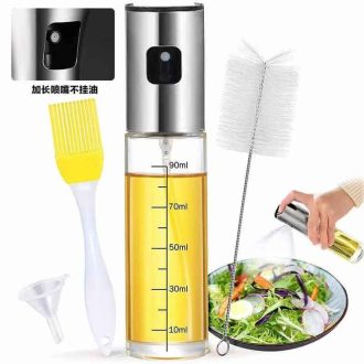   4 db-os Olaj- és Ecettartó Üvegkészlet 100 ml – Precíz adagolás modern konyhákba
