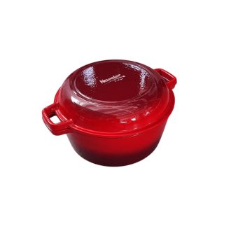Öntöttvas zománcozott lábas fedővel 26cm, 5 literes
