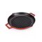 Zománcozott Öntöttvas piros Grill Szeletsütő 31cm