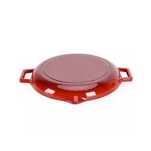 Zománcozott Öntöttvas piros Grill Szeletsütő 31cm
